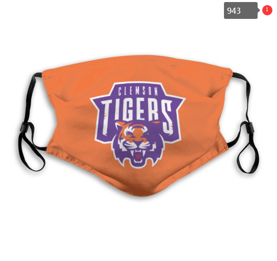 NCAA Clemson Tigers #10 Dust mask with filter->ncaa dust mask->Sports Accessory